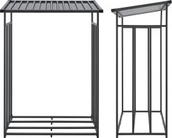 Brandhout Rek Houtopslag Yakutat 185x130x70 Cm Zwart 12 Brandhout Rek Houtopslag Yakutat 185x130x70 Cm Zwart -Philips Hue Winkel 1200x965 4