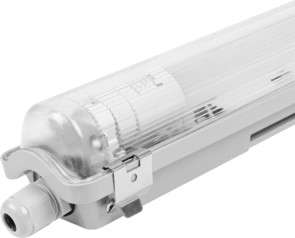 Ledvion LED TL Armatuur 60cm - IP65 - Koppelbaar - RVS Clips 3 Ledvion LED TL Armatuur 60cm - IP65 - Koppelbaar - RVS Clips
