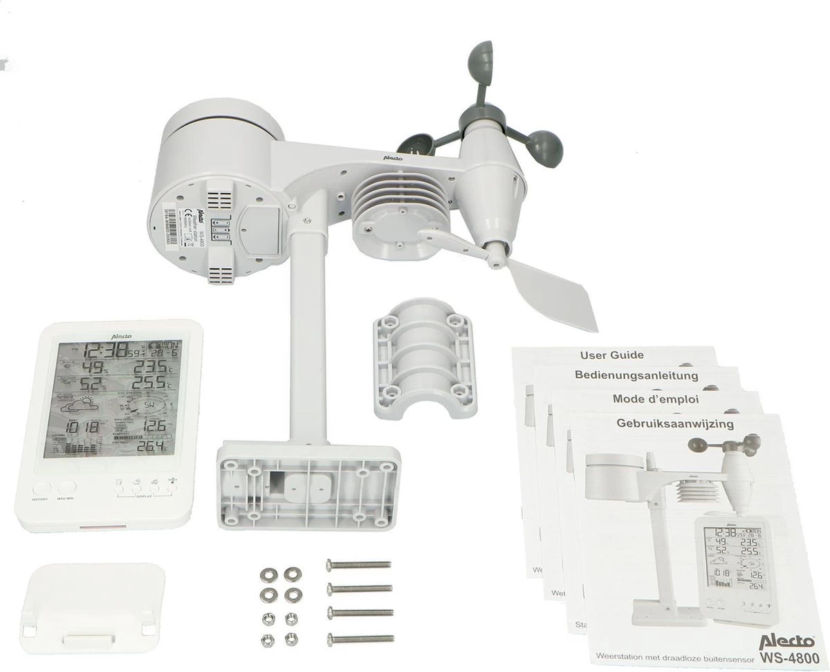 Alecto WS-4800 - Professioneel Weerstation Met Draadloze Buitensensor - 6-in-1 18 Alecto WS-4800 - Professioneel Weerstation Met Draadloze Buitensensor - 6-in-1 - Afbeelding 16