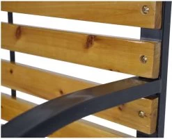 Dutcc 41142 - Tuinbank - Woodstock - 120 Cm – Zwart -Philips Hue Winkel 1200x972