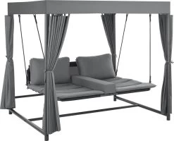 Schommelbank / Ligbank Kassandra - Donkergrijs -Philips Hue Winkel 1200x973 2