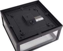 QAZQA Charlois - Design Plafondlamp Voor Buiten - 2 Lichts - L 24 Cm - Zwart - Buitenverlichting -Philips Hue Winkel 1200x979 4