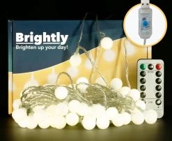 Brightly® Lichtsnoer Van 10 Meter LED – Op USB – Voor Binnen En Buiten – Warm Wit Lichtslinger – Tuinverlichting Met Lampjes Slinger – LED Fairy Lights – Waterdicht -Philips Hue Winkel 1200x980 5