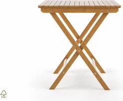 Bistro Set Hout Balkonset FSC – Patio Set Tuin – Houten Frans Tuinsetje – Kleine Tuinset – Complete Kleine Balkon Tafelset Met Gratis Bijzettafel – Hardhout FSC Balkonstoelen & Balkon Tafel - Tuintafel En Stoelen - Bistroset Van Hout – Balcony Set -Philips Hue Winkel 1200x984