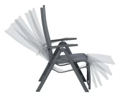 Garden Impressions - Sol Verstelbare Tuinstoel - Aluminium - Zwart -Philips Hue Winkel 1200x990