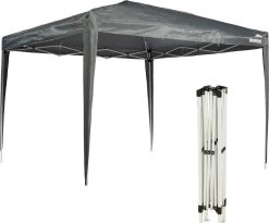 MaxxGarden Partytent - Paviljoen - 3x3 - Easy Up - Opvouwbaar - Waterdicht - Zwart -Philips Hue Winkel 1200x995 7