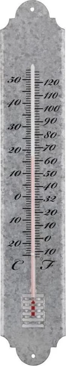 ESSCHERT DESIGN Thermometer 50 Cm - Oud Zink 6 ESSCHERT DESIGN Thermometer 50 Cm - Oud Zink - Afbeelding 4
