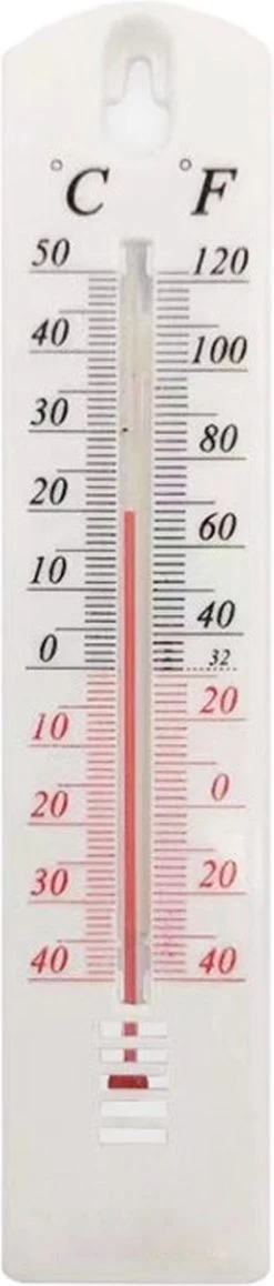 Thermometer - Tempratuurmeter - Voor Buiten En Binnen - Temperatuurmeter - Buitenthermometer - Wit