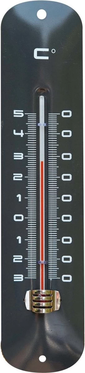 Merkloos Binnen/buiten Thermometer Grijs Van Metaal 6.5 X 30 Cm -Binnen/buitenthemometers - Temperatuurmeters 3 Merkloos Binnen/buiten Thermometer Grijs Van Metaal 6.5 X 30 Cm -Binnen/buitenthemometers - Temperatuurmeters
