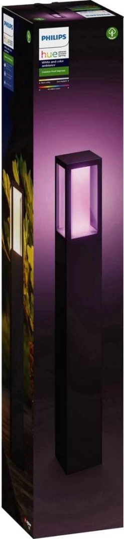Philips Hue Impress Sokkellamp - Wit En Gekleurd Licht - Zwart - Hoog -Philips Hue Winkel 276x1200