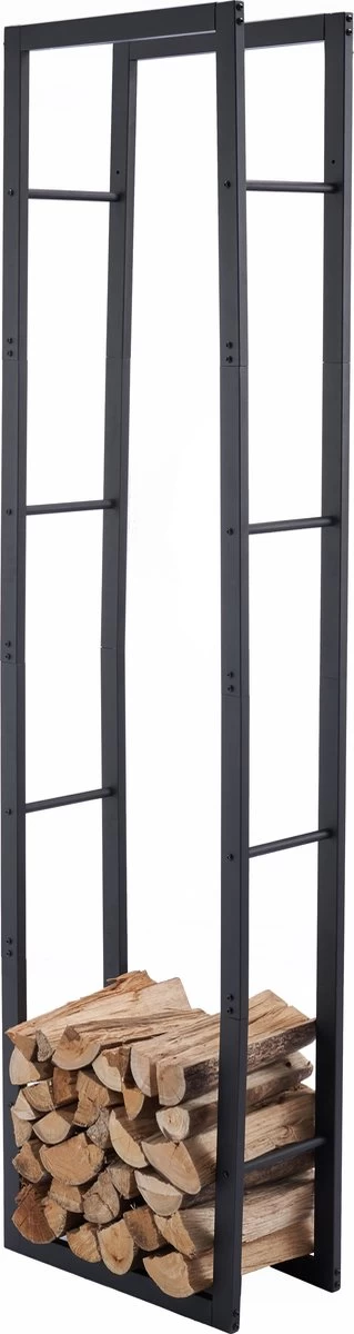 Lendo Online Brandhoutrek 50x25x196cm + Draagtas– Binnen En Buiten - Haardhout Opslag – Haardhoutrek – Houtopslag – Metaal 15 Lendo Online Brandhoutrek 50x25x196cm + Draagtas– Binnen En Buiten - Haardhout Opslag – Haardhoutrek – Houtopslag – Metaal - Afbeelding 13