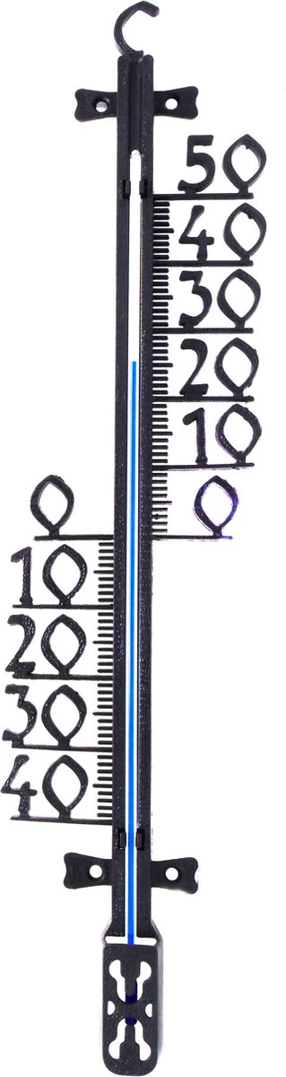 Nature Binnen/buiten Profielthermometer Zwart Van Kunststof 11 X 46 Cm -Binnen/buitenthemometers - Kozijnthermometers/raamthermometers 3 Nature Binnen/buiten Profielthermometer Zwart Van Kunststof 11 X 46 Cm -Binnen/buitenthemometers - Kozijnthermometers/raamthermometers