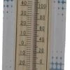 Merkloos Binnen/buiten Thermometer Hout 21 X 4 Cm - Binnen/buitenthermometers
