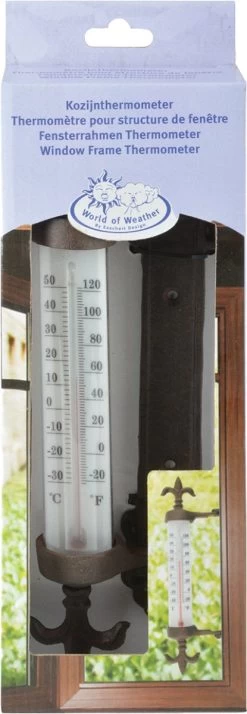 ESSCHERT DESIGN Wandthermometer Gietijzer Met Franse Lelies Voor Binnen En Buiten - Kozijnthermometer En Buitenthermometer -Philips Hue Winkel 415x1200