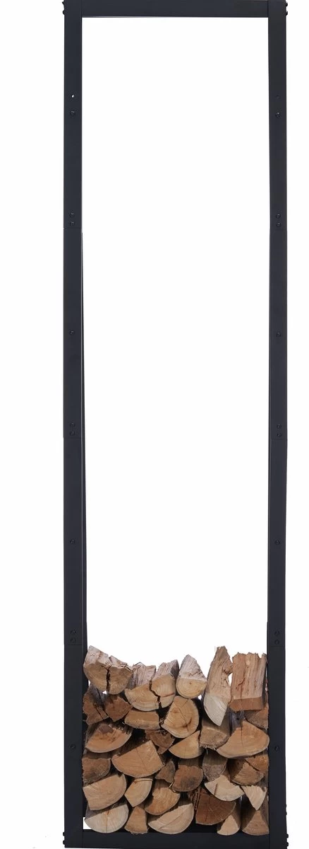 Lendo Online Brandhoutrek 50x25x196cm + Draagtas– Binnen En Buiten - Haardhout Opslag – Haardhoutrek – Houtopslag – Metaal 6 Lendo Online Brandhoutrek 50x25x196cm + Draagtas– Binnen En Buiten - Haardhout Opslag – Haardhoutrek – Houtopslag – Metaal - Afbeelding 4