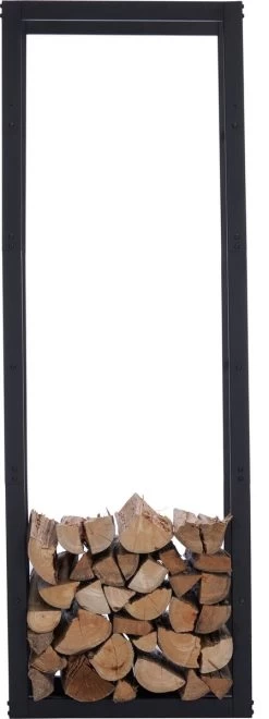 Lendo Online Brandhoutrek 50x25x148cm + Draagtas– Binnen En Buiten - Haardhout Opslag – Haardhoutrek – Houtopslag – Metaal -Philips Hue Winkel 449x1200