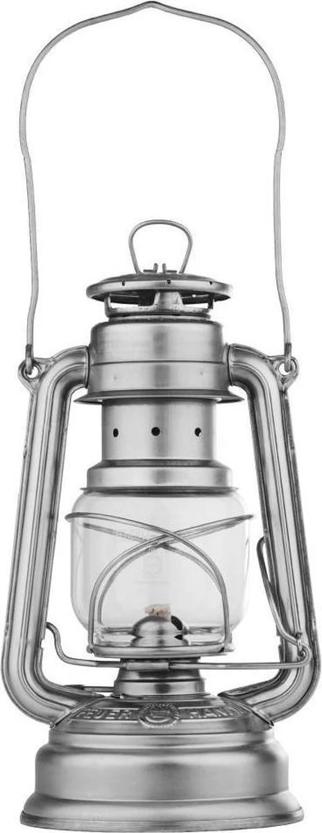 Feuerhand Olielamp / Stormlantaarn - 26 Cm - Verzinkt - Zilver 7 Feuerhand Olielamp / Stormlantaarn - 26 Cm - Verzinkt - Zilver - Afbeelding 5