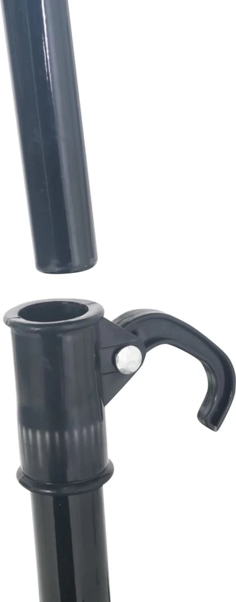 Prolenta Premium - Loungebed Met Parasol Poly Rattan Grijs 10 Prolenta Premium - Loungebed Met Parasol Poly Rattan Grijs - Afbeelding 8