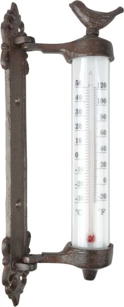 ESSCHERT DESIGN Gietijzeren Wandthermometer Voor Binnen En Buiten 27 Cm