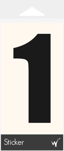 Container Sticker Huisnummer - Cijfer 1 Cijfersticker - Kliko Sticker - Deursticker - Weerbestendig - 10 X 4 Cm - Zwart -Philips Hue Winkel 514x1200 2