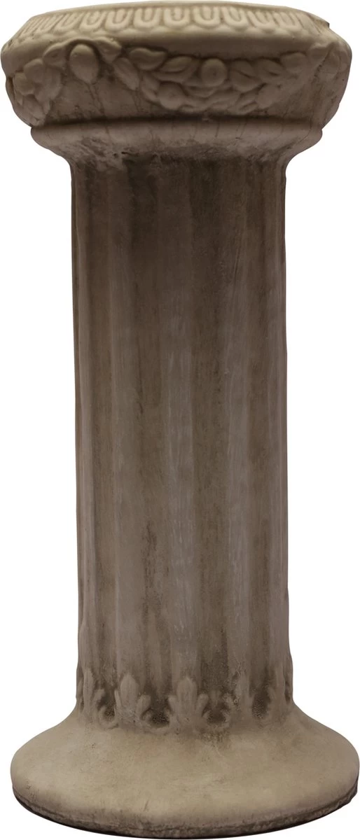 Tuinbeeld Sokkel (Wit/gepattineerd) - Decoratie Voor Binnen/buiten - Beton 3 Tuinbeeld Sokkel (Wit/gepattineerd) - Decoratie Voor Binnen/buiten - Beton