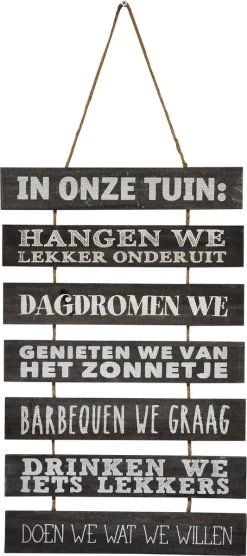 Tuinbord - In Onze Tuin - Tuindecoratie