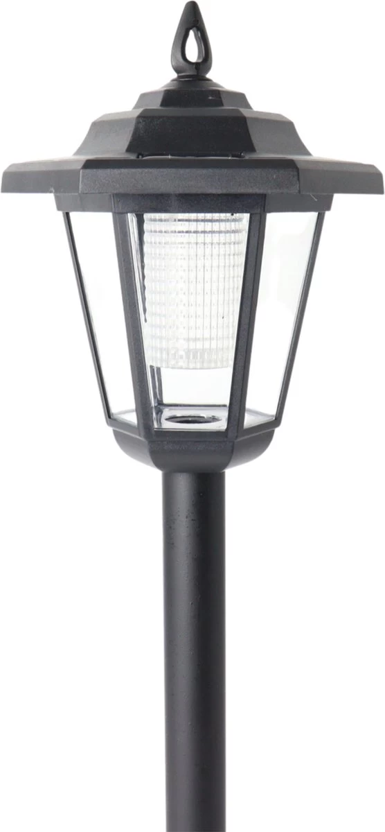 Orange85 Lantaarn - Solar LED - Zwart - Tuin - 83 Cm - Zonne Energie 4 Orange85 Lantaarn - Solar LED - Zwart - Tuin - 83 Cm - Zonne Energie - Afbeelding 2