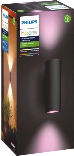 Philips Hue Appear Muurlamp - Wit En Gekleurd Licht - Zwart 32 Philips Hue Appear Muurlamp - Wit En Gekleurd Licht - Zwart -Philips Hue Winkel 576x1200