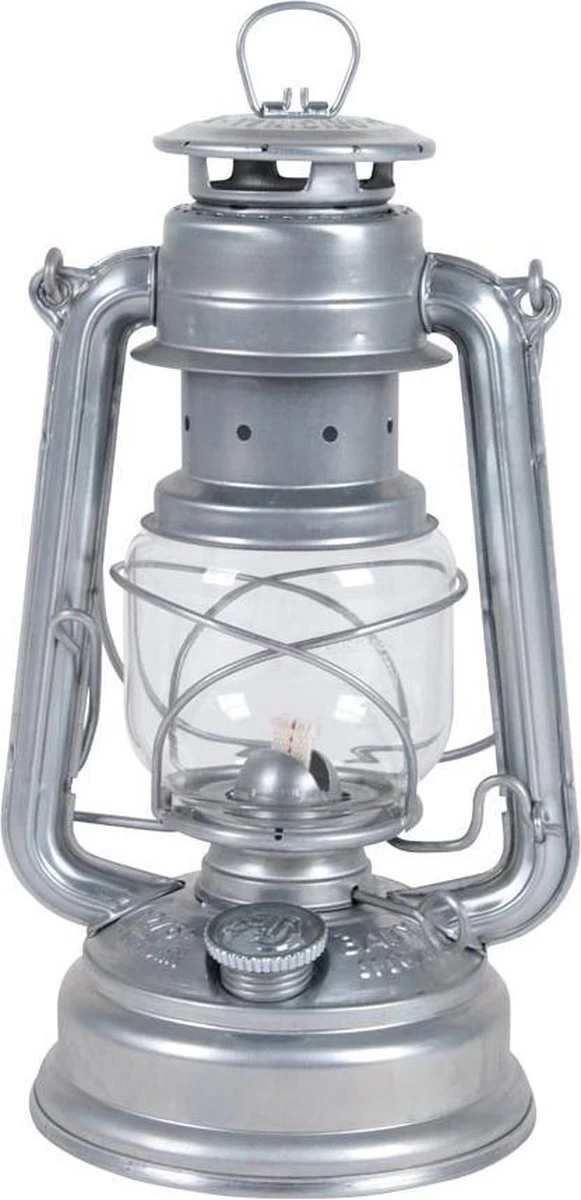 Feuerhand Olielamp / Stormlantaarn - 26 Cm - Verzinkt - Zilver 4 Feuerhand Olielamp / Stormlantaarn - 26 Cm - Verzinkt - Zilver - Afbeelding 2