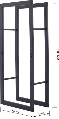 Lendo Online Brandhoutrek 50x25x148cm + Draagtas– Binnen En Buiten - Haardhout Opslag – Haardhoutrek – Houtopslag – Metaal -Philips Hue Winkel 599x1200 1