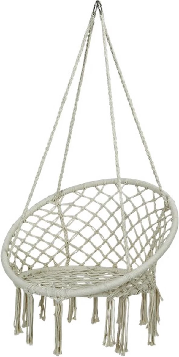 Macramé Hangstoel Beige - Beige Hangstoel - Hangstoel Touw - Hangstoel - Tot 110KG - Eenpersoons Hangstoel - Hang Stoel 1 Persoon - Hangstoel Voor Binnen - Hangstoel Zonder Standaard - Hangstoel Buiten 5 Macramé Hangstoel Beige - Beige Hangstoel - Hangstoel Touw - Hangstoel - Tot 110KG - Eenpersoons Hangstoel - Hang Stoel 1 Persoon - Hangstoel Voor Binnen - Hangstoel Zonder Standaard - Hangstoel Buiten - Afbeelding 3