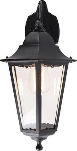 QAZQA New_orleans - Klassieke Wandlamp Voor Buiten - 1 Lichts - D 26.8 Cm - Zwart - Buitenverlichting -Philips Hue Winkel 611x1200 1