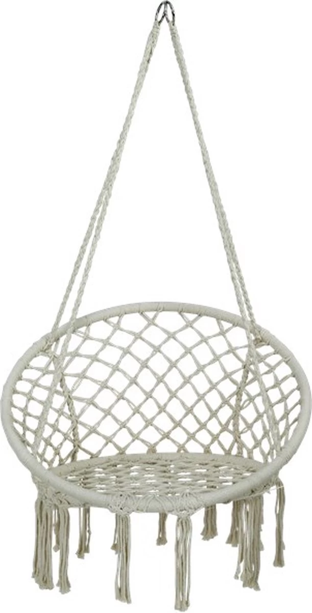 Macramé Hangstoel Beige - Beige Hangstoel - Hangstoel Touw - Hangstoel - Tot 110KG - Eenpersoons Hangstoel - Hang Stoel 1 Persoon - Hangstoel Voor Binnen - Hangstoel Zonder Standaard - Hangstoel Buiten 3 Macramé Hangstoel Beige - Beige Hangstoel - Hangstoel Touw - Hangstoel - Tot 110KG - Eenpersoons Hangstoel - Hang Stoel 1 Persoon - Hangstoel Voor Binnen - Hangstoel Zonder Standaard - Hangstoel Buiten