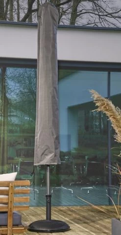 Weersbestendige Parasolhoes - Rond & Vierkant - Max. 3 X 3 M - Grijs / Antraciet - Stokparasol -Philips Hue Winkel 616x1200