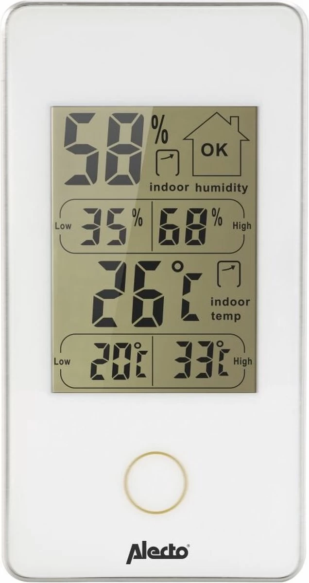Alecto WS-75 - Digitale Binnenthermometer - Wit 10 Alecto WS-75 - Digitale Binnenthermometer - Wit - Afbeelding 8