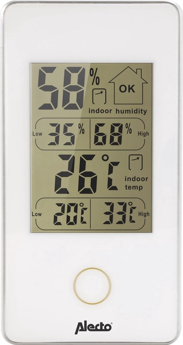 Alecto WS-75 - Digitale Binnenthermometer - Wit 4 Alecto WS-75 - Digitale Binnenthermometer - Wit - Afbeelding 2