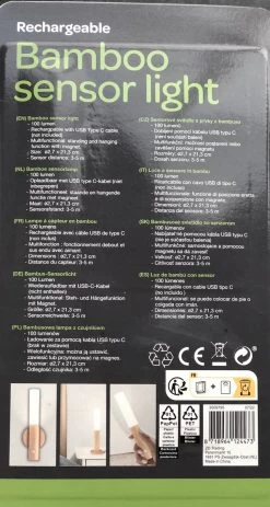 Merkloos Bamboo Sensor Licht 100 Lumen-rechargeable - Bamboo Sensor Light 100 Lumens Rechargeable -Philips Hue Winkel 640x1200