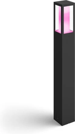 Philips Hue Impress Sokkellamp - Wit En Gekleurd Licht - Zwart - Hoog -Philips Hue Winkel 669x1200 1