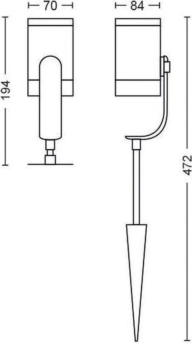 Philips Hue Lily Tuinspot Starterspakket - Prikspot White And Color Ambiance - Prikspots Voor Buiten - Tuinverlichting - 2 Spots - Zwart 9 Philips Hue Lily Tuinspot Starterspakket - Prikspot White And Color Ambiance - Prikspots Voor Buiten - Tuinverlichting - 2 Spots - Zwart - Afbeelding 7