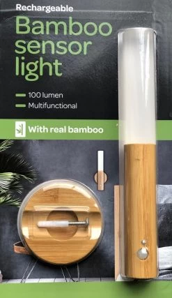 Merkloos Bamboo Sensor Licht 100 Lumen-rechargeable - Bamboo Sensor Light 100 Lumens Rechargeable -Philips Hue Winkel 694x1200