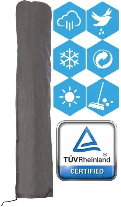 Weersbestendige Parasolhoes - Max. 4 X 4 M - Grijs / Antraciet - Zweefparasol -Philips Hue Winkel 703x1200