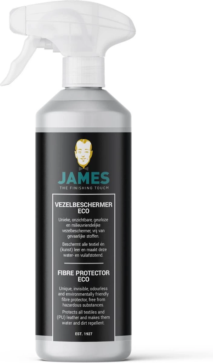 James Textiel Beschermer Impregneer Spray ECO 500ml - Geurloos - Milieuvriendelijk 3 James Textiel Beschermer Impregneer Spray ECO 500ml - Geurloos - Milieuvriendelijk