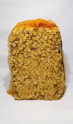 Aanmaakhout In Netzak | 10 Kilogram | Douglas Gekloofd Stamhout | Aanmaakhoutjes Voor Aanmaak Open Haard Hout In Kachel