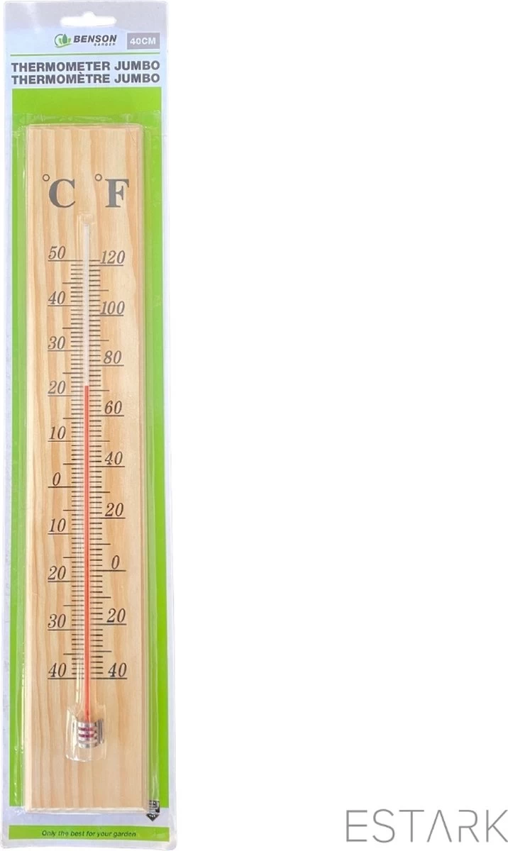 ESTARK® Buitenthermometer EXTRA GROOT - 40 X 7 CM - Binnenthermometer - Metalen Binnen Buiten Thermometer - Thermometer Voor Aan Muur Gevel - Kwik - Draadloos - Min/Max - Muurthermometer - Kozijnthermometer - Temperatuurmeter - Thermometer Hout (H40) 12 ESTARK® Buitenthermometer EXTRA GROOT - 40 X 7 CM - Binnenthermometer - Metalen Binnen Buiten Thermometer - Thermometer Voor Aan Muur Gevel - Kwik - Draadloos - Min/Max - Muurthermometer - Kozijnthermometer - Temperatuurmeter - Thermometer Hout (H40) - Afbeelding 10