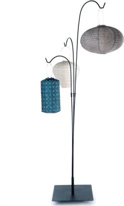 Lumiz Terras Standaard - Zwart Metaal - Geschikt Voor Lumiz Solar Buiten Lampionnen - Lengte 192 Cm