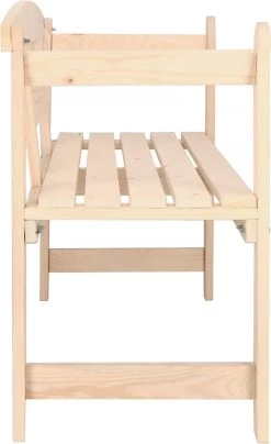 Merkloos Springos Tuinbank | Tuinbankje | Zitbank Buiten | Naaldhout | 119 X 78 X 45 Cm | Licht -Philips Hue Winkel 734x1200