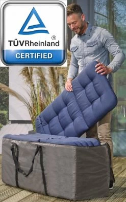 Opbergtas Voor Tuinmeubelkussens - 125 X 40 X 50 Cm (4 – 6 Lounge- Tuinkussens) - Grijs / Antraciet 14 Opbergtas Voor Tuinmeubelkussens - 125 X 40 X 50 Cm (4 – 6 Lounge- Tuinkussens) - Grijs / Antraciet -Philips Hue Winkel 754x1200