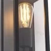 QAZQA Charlois - Industriele Wandlamp Voor Buiten - 1 Lichts - D 14 Cm - Zwart - Industrieel - Buitenverlichting -Philips Hue Winkel 756x1200