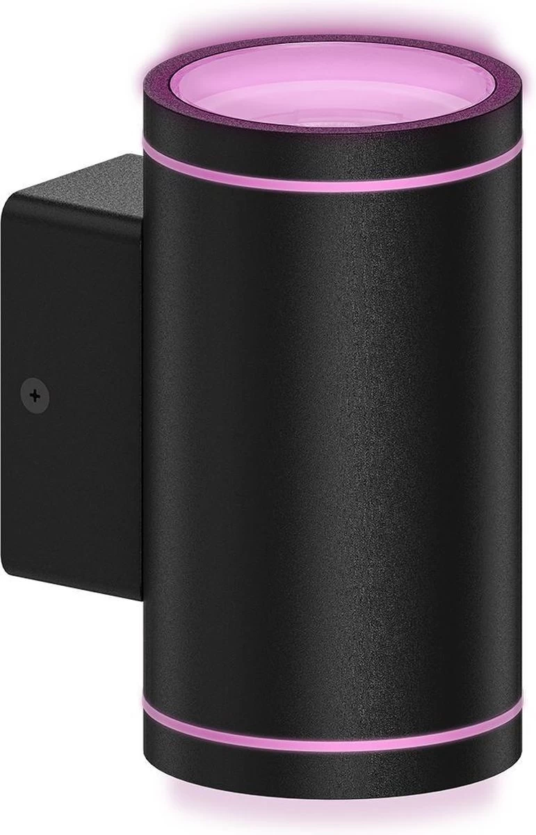 Calex Smart Outdoor LED Buitenlamp - Slimme Up & Down Wandlamp - RGB En Warm Wit Licht - 4W - Zwart 5 Calex Smart Outdoor LED Buitenlamp - Slimme Up & Down Wandlamp - RGB En Warm Wit Licht - 4W - Zwart - Afbeelding 3