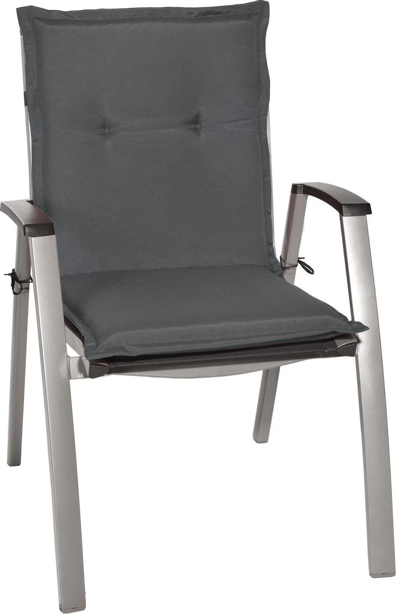 Beautissu Set Van 6x Tuinkussens Lage Rug Loft NL 100 X 50 X 6 Cm - Kussen Antraciet - Zitkussen Sierkussen Tuinstoel 10 Beautissu Set Van 6x Tuinkussens Lage Rug Loft NL 100 X 50 X 6 Cm - Kussen Antraciet - Zitkussen Sierkussen Tuinstoel - Afbeelding 8